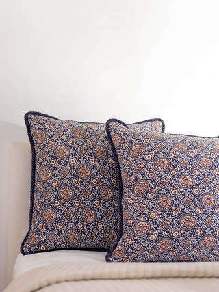 Himari Handwiven Cushions Set Of 2 Pcs Blue Veaves