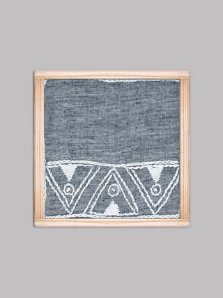 Peumayen Handwoven Coasters Set Of 6 Pcs Grey Veaves