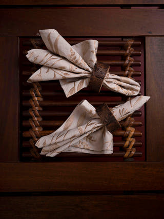 Vanessa Handwoven Napkins Set Of 6 Pcs Cream Veaves