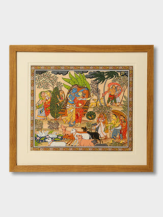 Odisha Pattachitra on Silk: Varsha ARAVALI