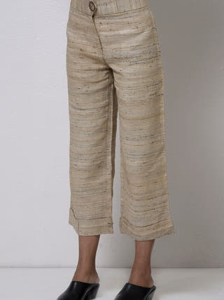 Straight Trouser Beige Veaves