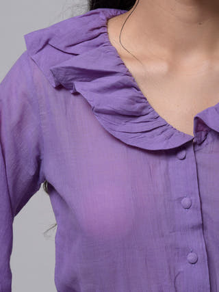 Eshe Handwoven Cotton Dress Purple Veaves