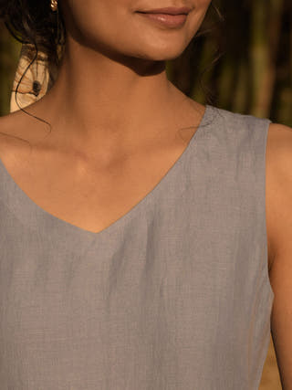 Cerulean Handwoven Dress Light Blue Veaves