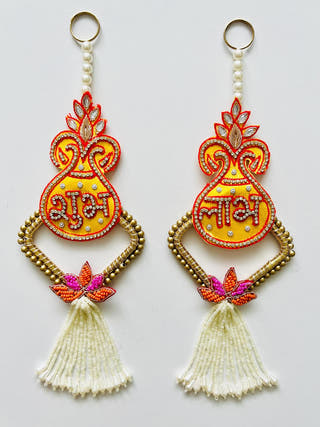 Vibhuti Festive Shubh Labh Door Hangings Little Canvas