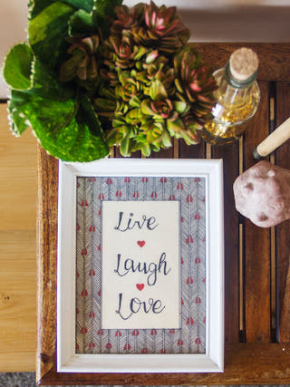 Birdie With A Quote Hand-painted On Leather Painting Wall Art