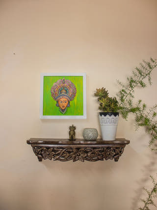 Durga Leather Puppet Cutout Wall Art