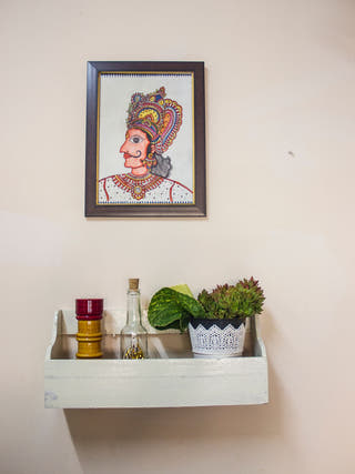 Mighty King Hand-painted On Leather Painting Wall Art