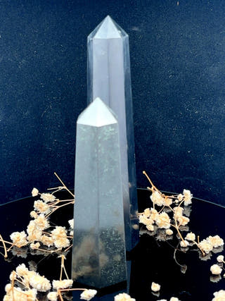 Black Obsidian Obelisk Energy Shield Point
