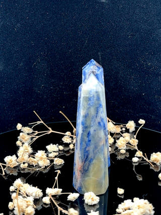 Sodalite Obelisk Intuition & Truth Stone