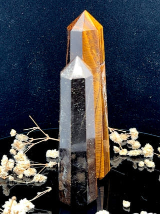 Tiger Eye Obelisk Confidence & Courage Tower