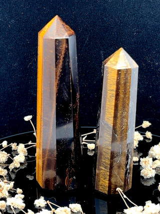 Tiger Eye Obelisk Confidence & Courage Tower