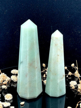 Green Aventurine Obelisk Prosperity Point