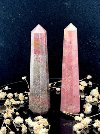 Rhodonite Obelisk Heart Healing & Compassion