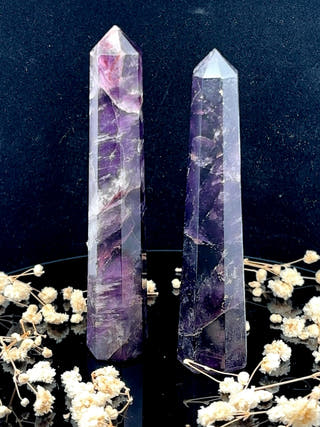 Amethyst Obelisk Spiritual Clarity Tower