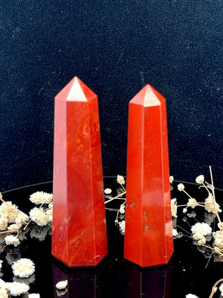 Red Jasper Obelisk Stability & Strength Tower