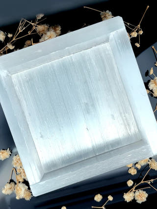 Selenite Square Charging Tray