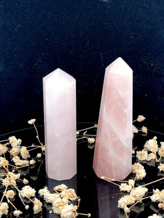 Rose Quartz Obelisk Love & Healing Tower