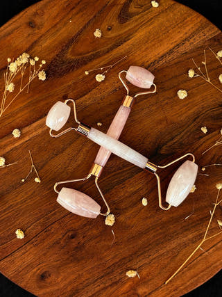 Rose Quartz Face Massage Set – Glow & Grace