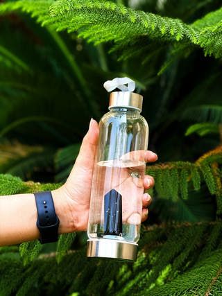 Black Obsidian Bottle