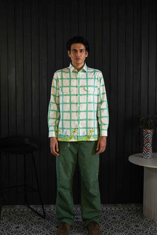 Coastline Herringbone Shacket