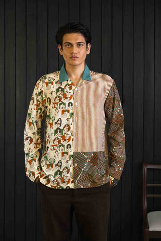 Friends Micro Modal Patchwork Shirt