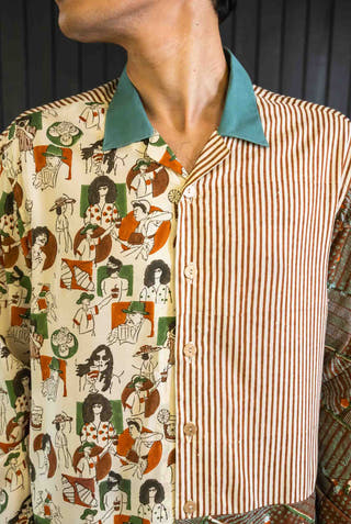 Friends Micro Modal Patchwork Shirt