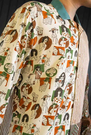 Friends Micro Modal Patchwork Shirt