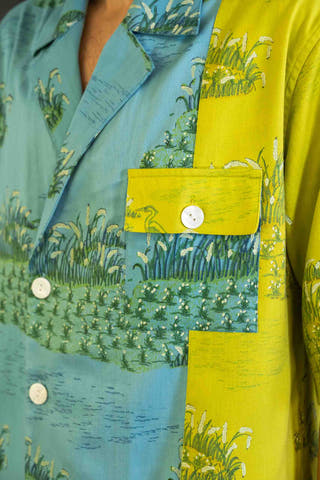 Wanderlust Herringbone Blazer Shirt