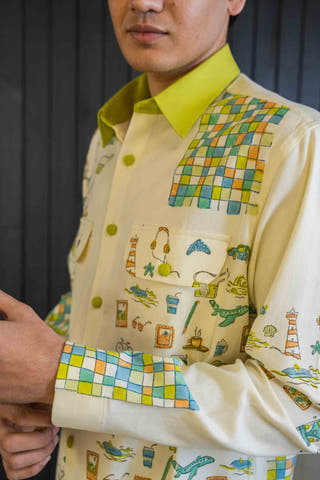 Pincode Herringbone Shacket