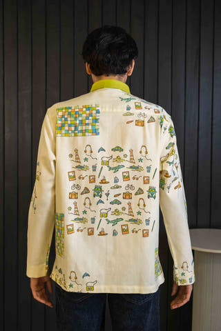 Pincode Herringbone Shacket