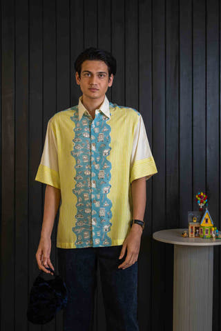 Souvenir Stripe Micro Modal Shirt