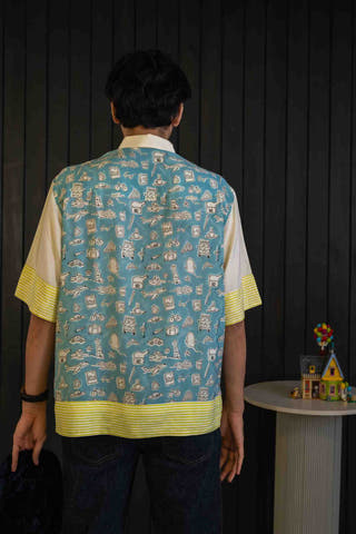 Souvenir Stripe Micro Modal Shirt