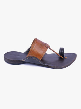 Dual Tone Men Kolhapuri Chappal