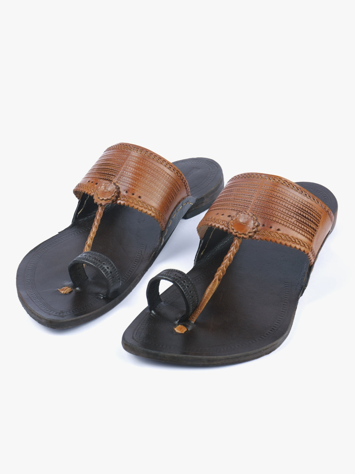 Dual Tone Men Kolhapuri Chappal – Flourish1