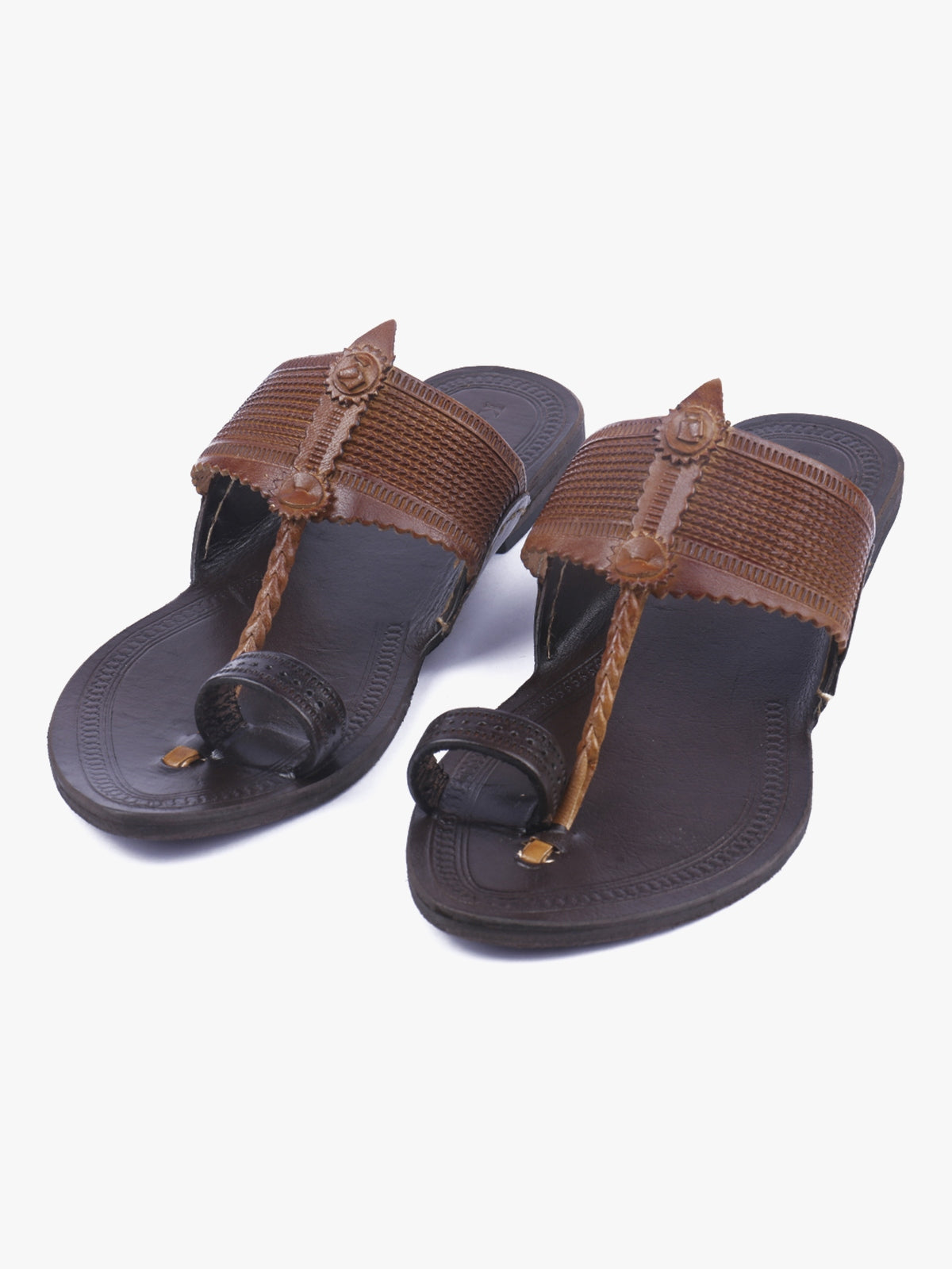 Dual Tone Confort Kolhapuri Chappal image 1