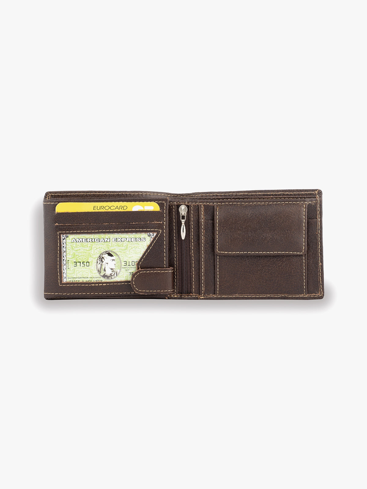 Classic Genuine Leather Brown Wallet image 2