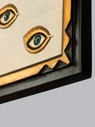 Watchers of the Light Framed Textile Art Underlyn