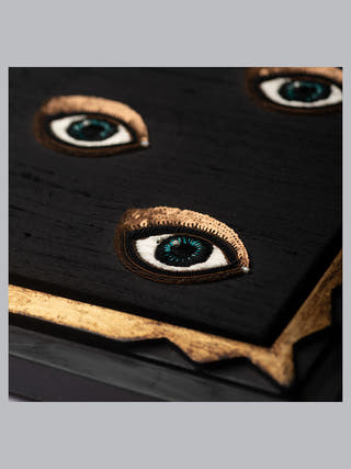 Watchers of the Night Framed Textile Art Underlyn