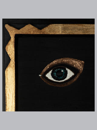 Watchers of the Night Framed Textile Art Underlyn