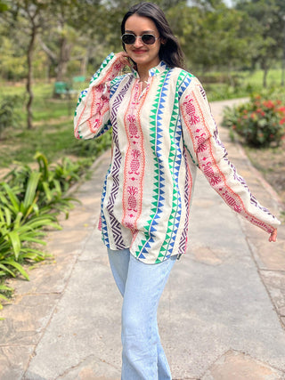 Multicolor Unisex Kurta Weavsters