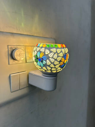 Ziya Mosaic Glass Wall Plug Lamp | Set of 2