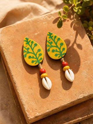 Gulabi Upcycled Handmade Textile Earring