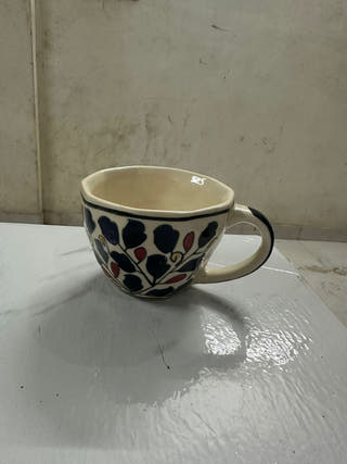 Rang Vatika Handcrafted Blue Pottery Mug | Set Of 2