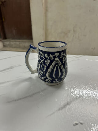 Neel-Kusum Blue Pottery Mug | Set Of 2