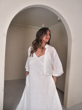 Luna Strappy Cotton Dress