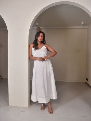 Luna Strappy Cotton Dress