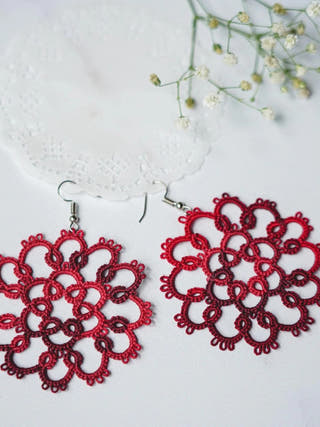 Wine Whisper Earrings