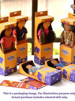 Nilah's Amma Girl Doll Pink Saree