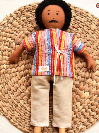 Nilah's Appa Boy Doll Multicolour Shirt