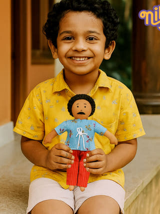 Nilah's Appa Boy Doll Blue Shirt